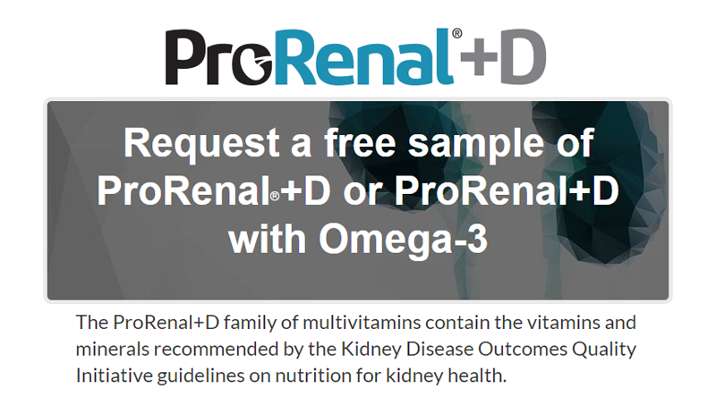 ProRenal +D Splash Page